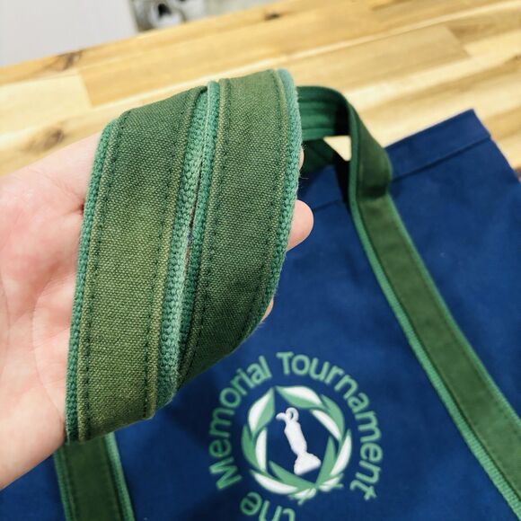 RARE Vintage 90s y2k Memorial Tournament Golf Canvas Boat Tote Bag Heavy Weight - Picture 4 of 10